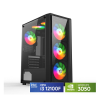 PC GAMING (i3 12100F/H610/8G RAM/RTX 3050/550W)
